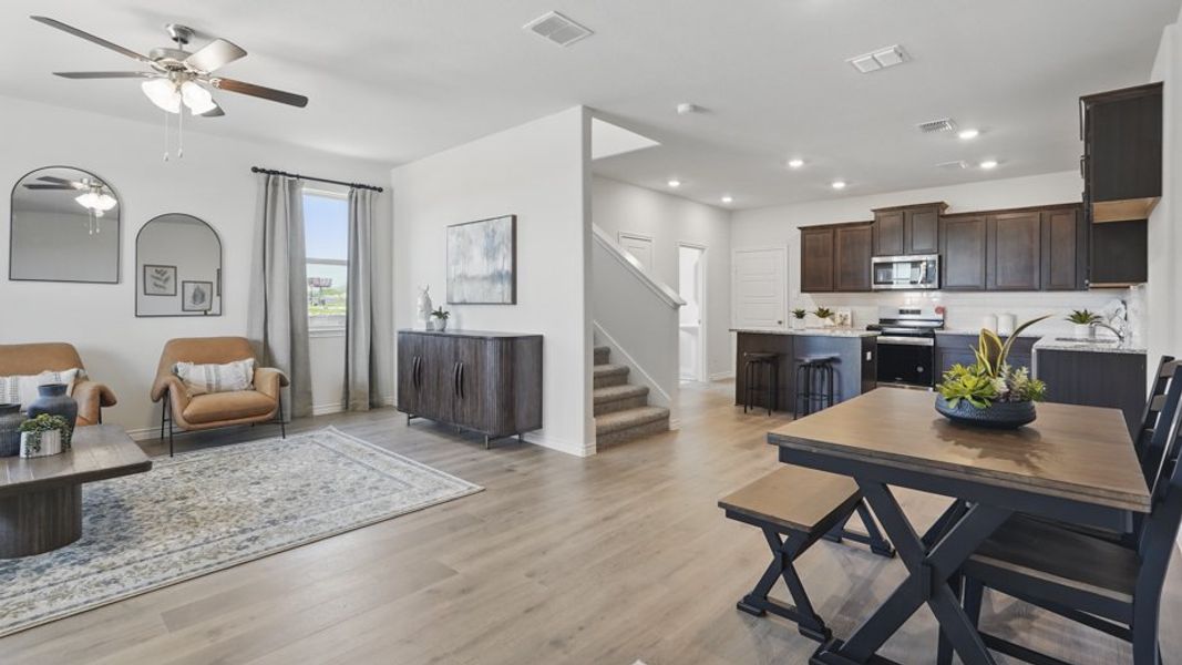 Furnished interior in a model home at Liberty Crossing in Royse City (Image 39).