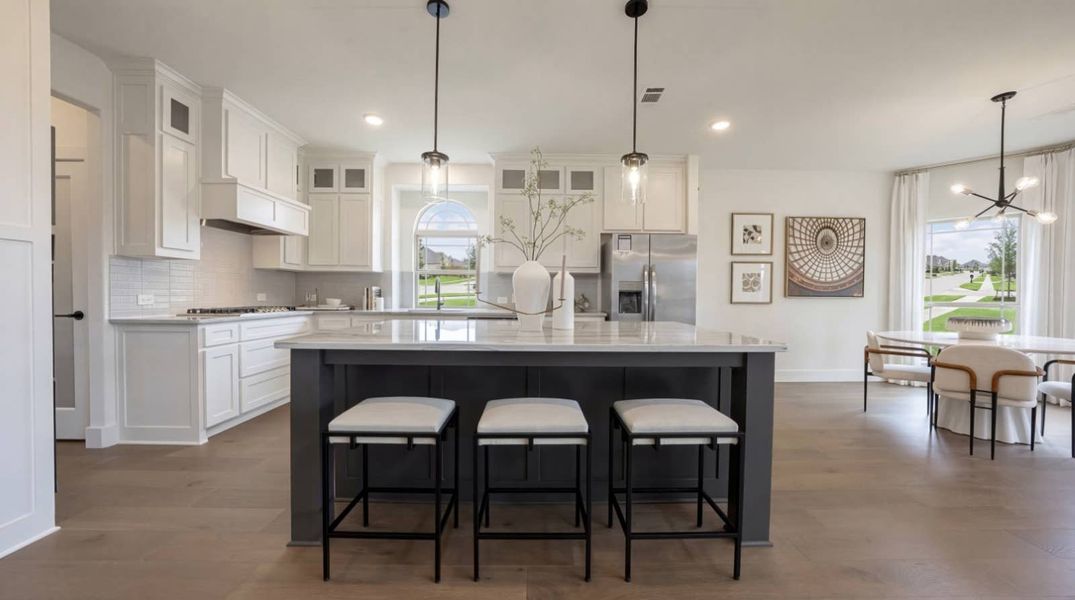 Furnished interior in a model home at Bear Creek in Cedar Hill (Image 3).