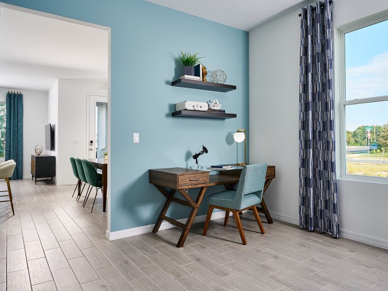 Furnished interior in a model home at The Meadow at Crossprairie Bungalows in St. Cloud (Image 10).