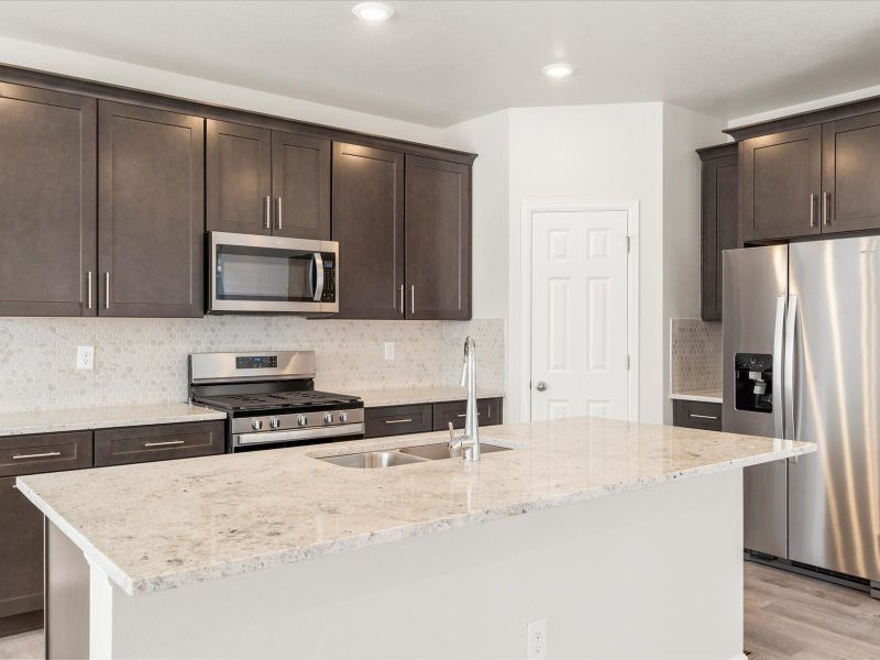 The Telluride floorplan interior image taken at a Meritage Homes community in Aurora, CO.