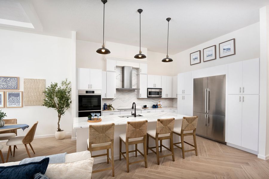 Furnished interior in a model home at Elevated at Sonoma Resort in Kissimmee (Image 18).