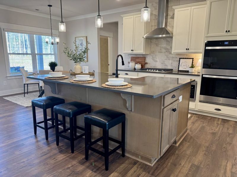 Furnished interior in a model home at Springside Reserve in Powder Springs (Image 60).