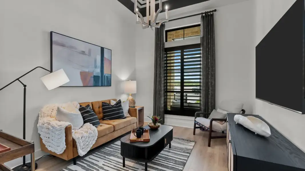 Furnished interior in a model home at Megan's Landing in Castroville (Image 16). Furnished interior in a model home at Megan's Landing in Castroville (Image 16).