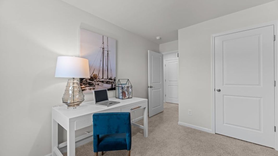 Furnished interior in a model home at Clock Road Townhomes in New Bern (Image 25).