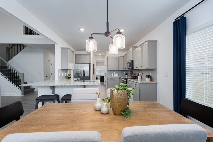 Furnished interior in a model home at Kerns Ridge in Salisbury (Image 10). Furnished interior in a model home at Kerns Ridge in Salisbury (Image 10).