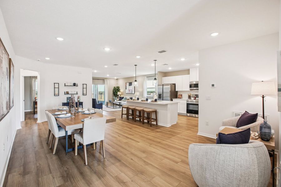 Furnished interior in a model home at Benton Hills in Brooksville (Image 6).