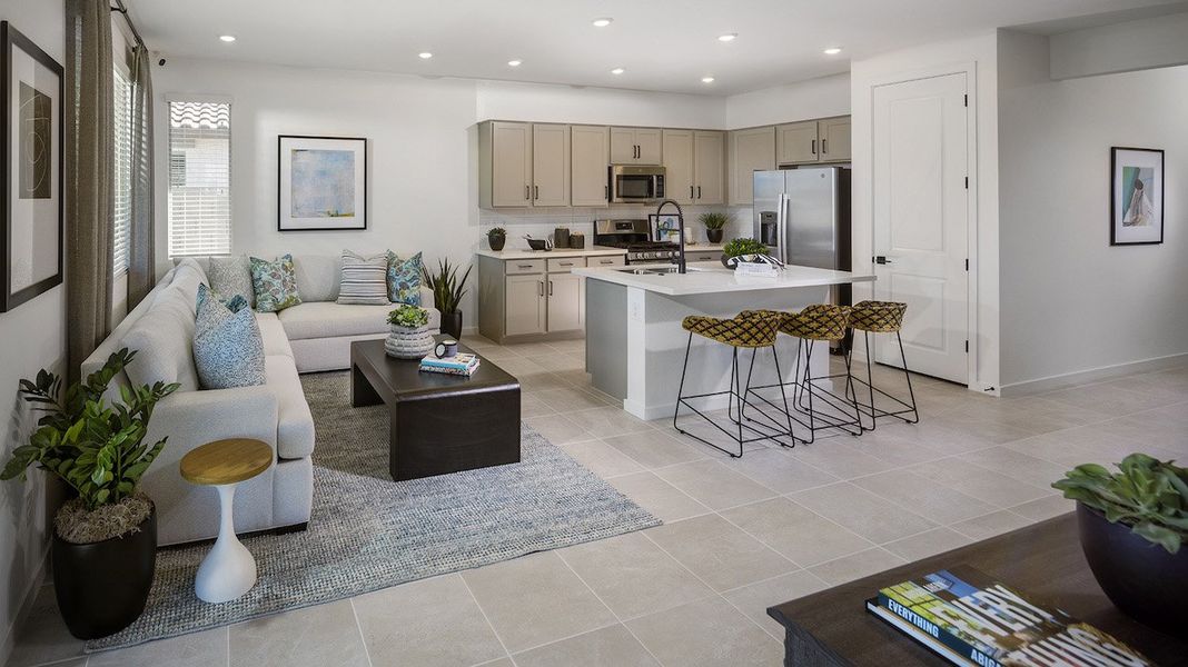 Furnished interior in a model home at Mesquite Trails in Florence (Image 4).