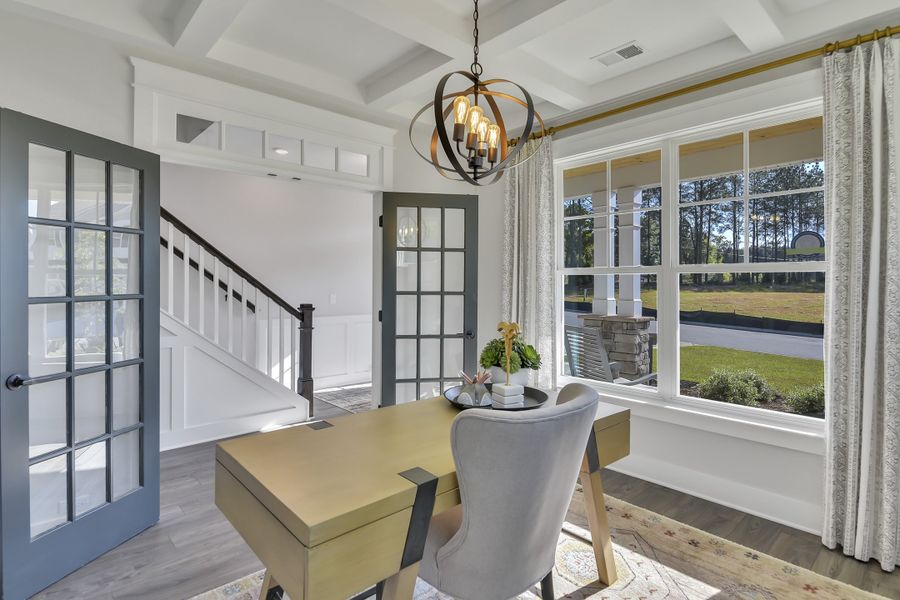 Furnished interior in a model home at Autumn Pond in Blythewood (Image 12).
