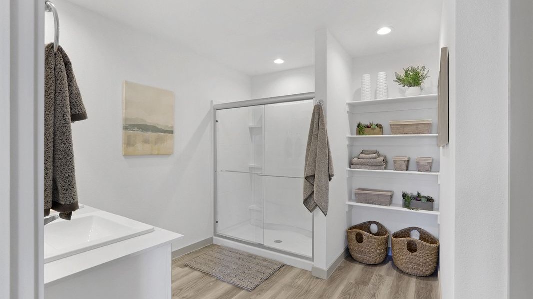 Furnished interior in a model home at Everest Heights in Lubbock (Image 5). Furnished interior in a model home at Everest Heights in Lubbock (Image 5).