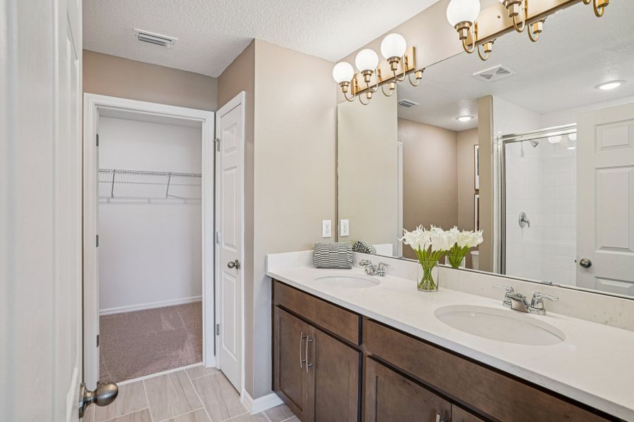 Furnished interior in a model home at Thompson Village Townhomes in Apopka (Image 6).