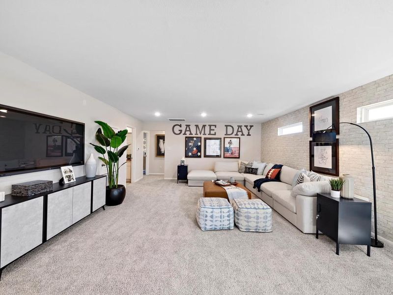 Furnished interior in a model home at Saddle Creek Ranch in Cibolo (Image 16).