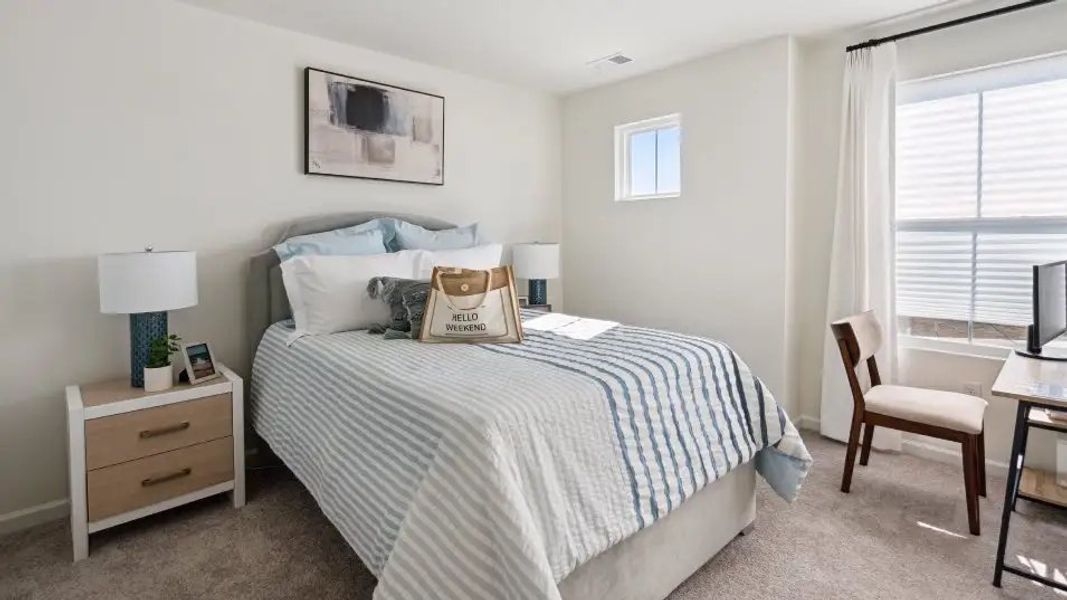 Furnished interior in a model home at The Vines: Pines in Charlotte (Image 6).