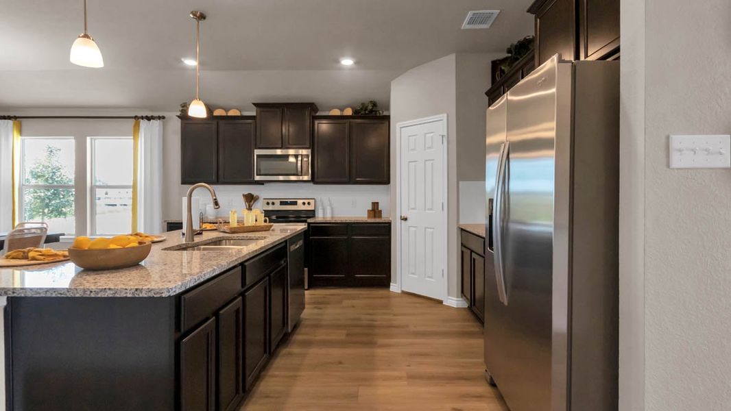 Furnished interior in a model home at Warrior's Legacy in Nolanville (Image 4). Furnished interior in a model home at Warrior's Legacy in Nolanville (Image 4).