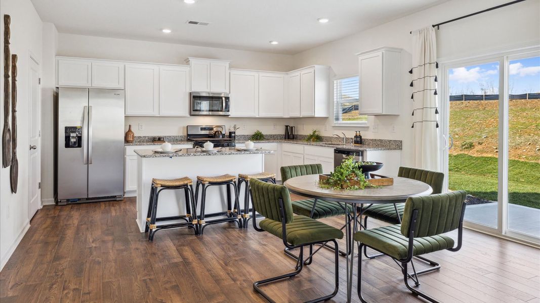 Furnished interior in a model home at Price's Point in Knoxville (Image 3).