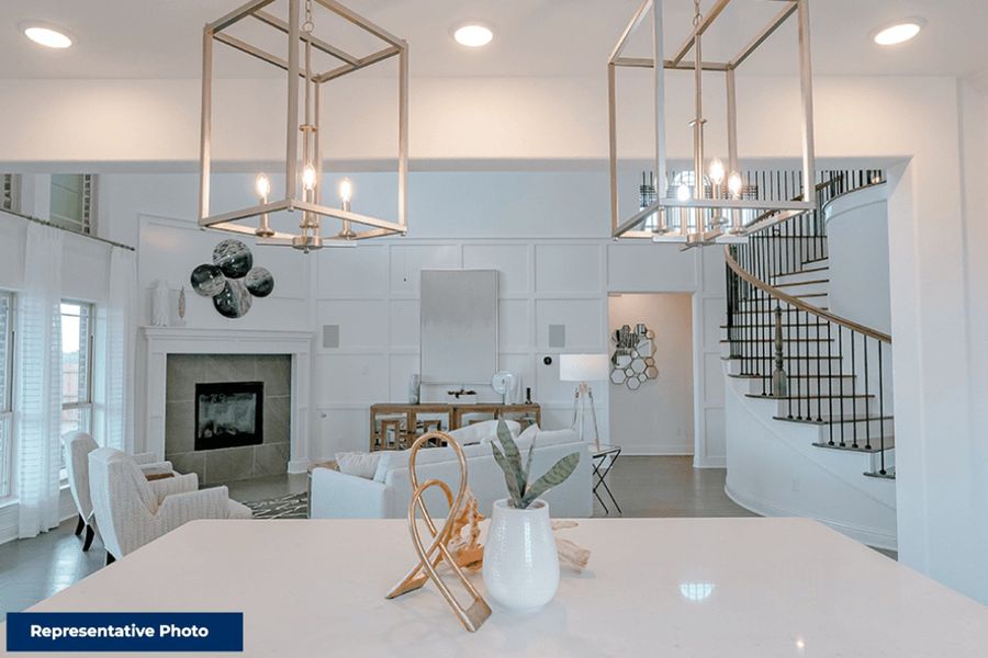 Furnished interior in a model home at Llano Springs in Fort Worth (Image 5).