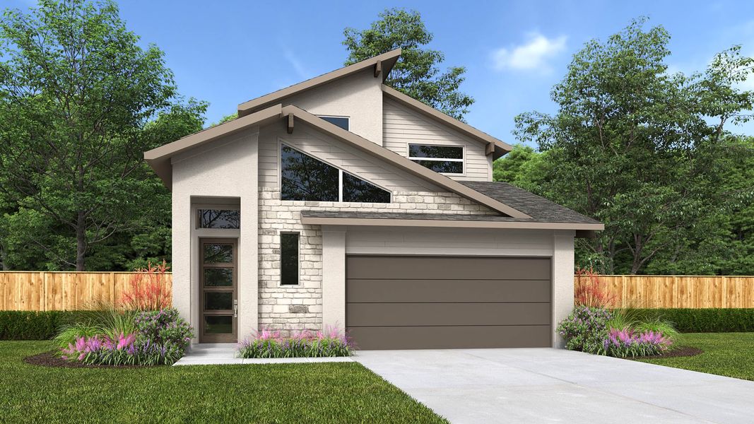 Front exterior of a home in the Easton Park community, located in Austin, TX (Image 3).