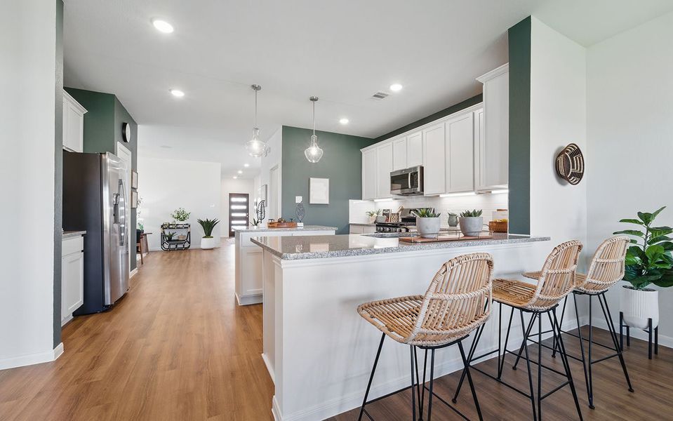 Furnished interior in a model home at Sweetgrass Village in Crosby (Image 28). Furnished interior in a model home at Sweetgrass Village in Crosby (Image 28).