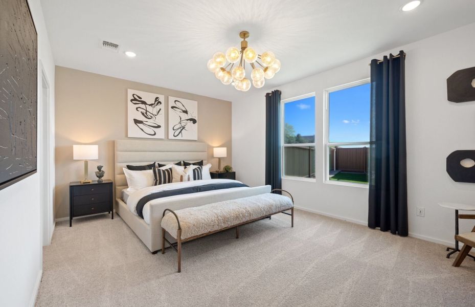 Furnished interior in a model home at Stokesbury in Waller (Image 10).