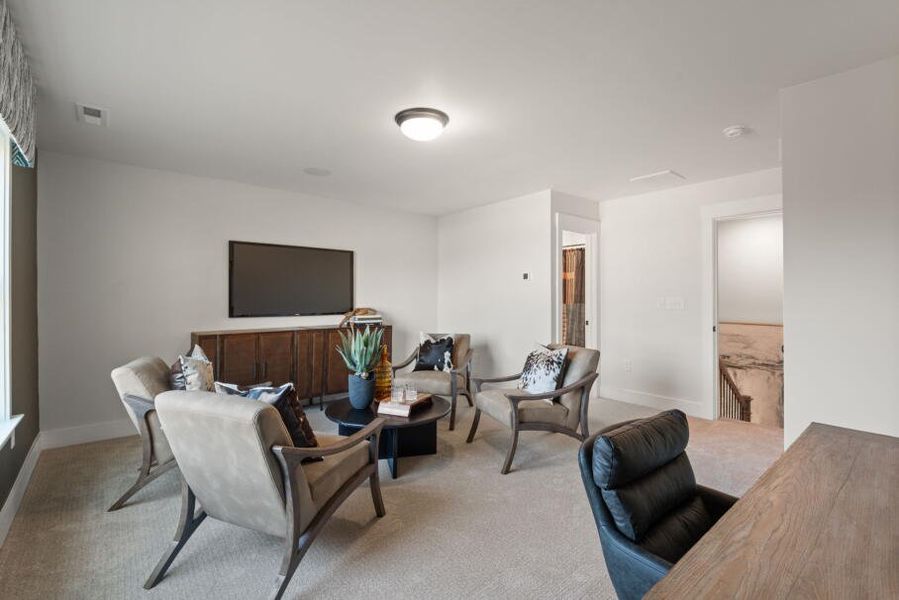 Furnished interior in a model home at Fiddler's Ridge in Advance (Image 41).