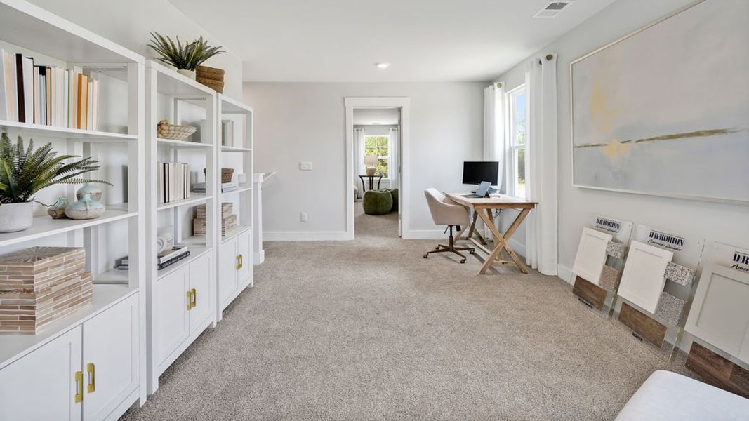 Furnished interior in a model home at Saltgrass Landing in Winnabow (Image 21).