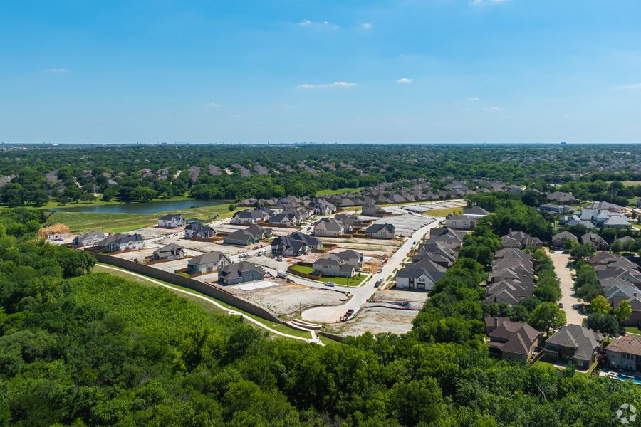 Aerial view of the Providence Cove community in McKinney, TX, showing layout and nearby surroundings (Image 1). Aerial view of the Providence Cove community in McKinney, TX, showing layout and nearby surroundings (Image 1).
