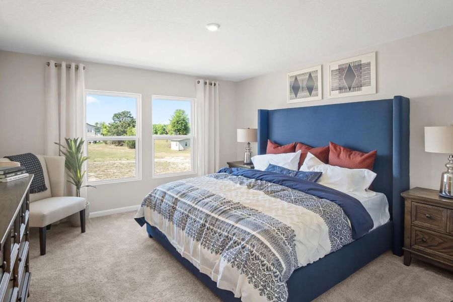 Furnished interior in a model home at The Reserve at Bradbury Creek in Haines City (Image 20).