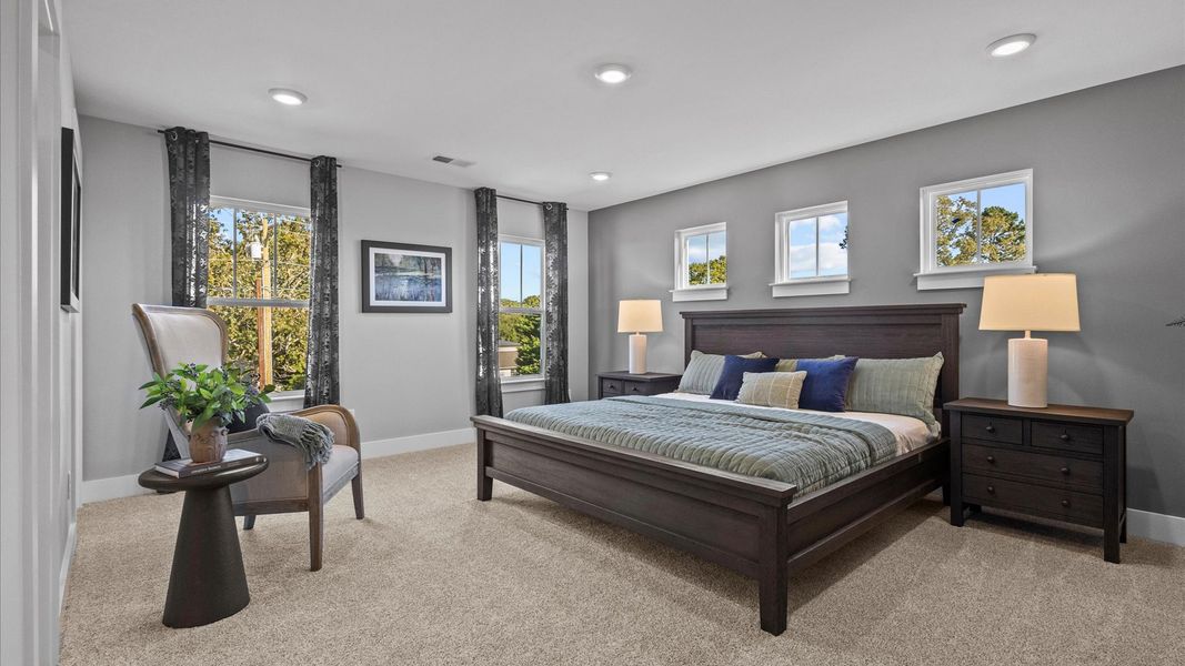 Furnished interior in a model home at Ansley Trails in Douglasville (Image 19).
