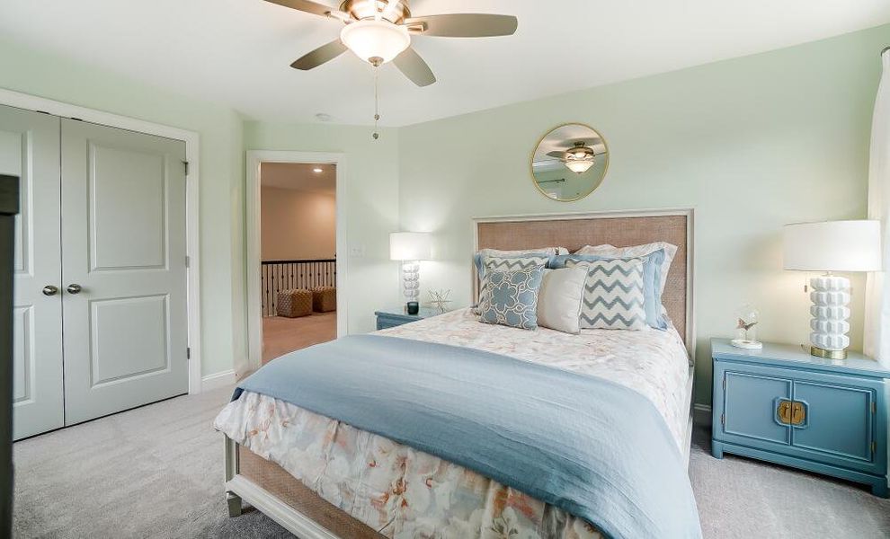 Furnished interior in a model home at Johnston Park Townhomes in Charlotte (Image 18). Furnished interior in a model home at Johnston Park Townhomes in Charlotte (Image 18).