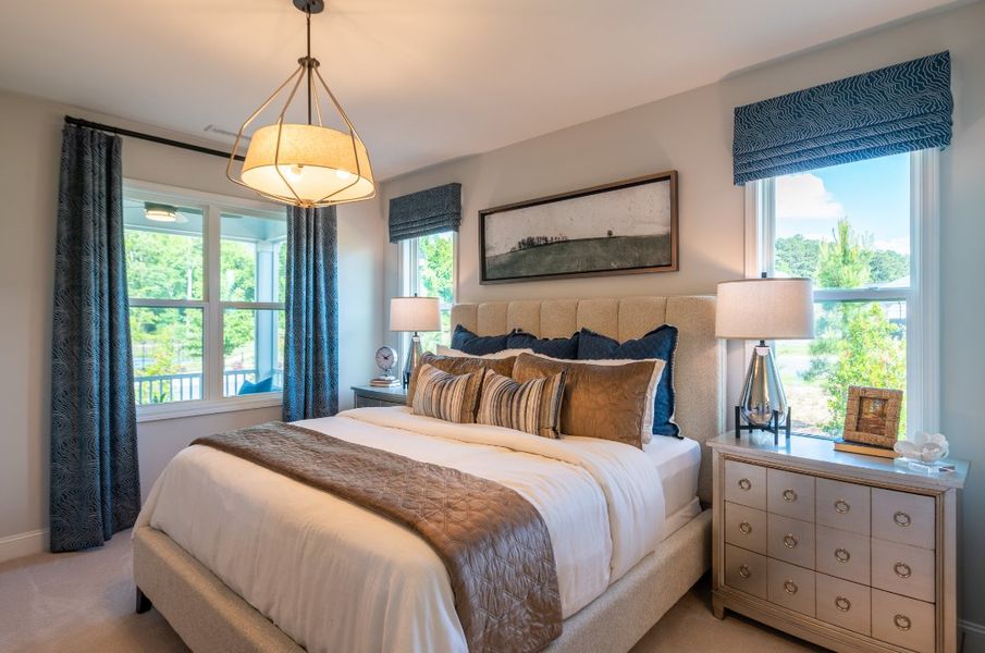 Furnished interior in a model home at Coastal Haven in Leland (Image 25).