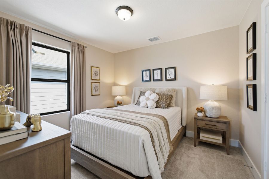 Furnished interior in a model home at Lone Oak in San Antonio (Image 38).