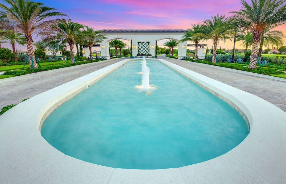 Entry to Terreno in Naples, FL with luxury homes for sale