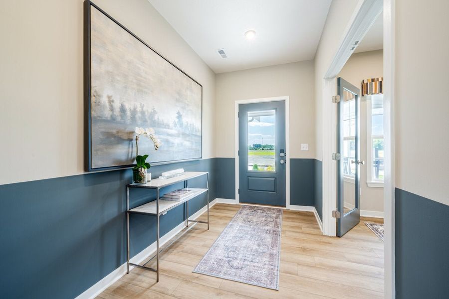 Furnished interior in a model home at Bridle Run in Louisville (Image 36).