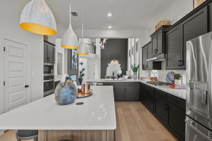 Furnished interior in a model home at Confluence in Marion (Image 12).