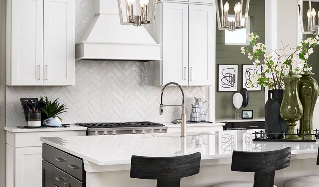 Furnished interior in a model home at August Park in Spring Hill (Image 11).