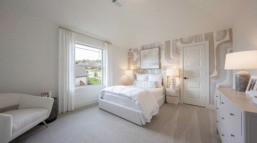 Furnished interior in a model home at Birdsong - Harwood in Mansfield (Image 13).