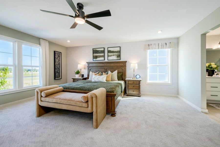 Furnished interior in a model home at Three Rivers in Rome (Image 32).