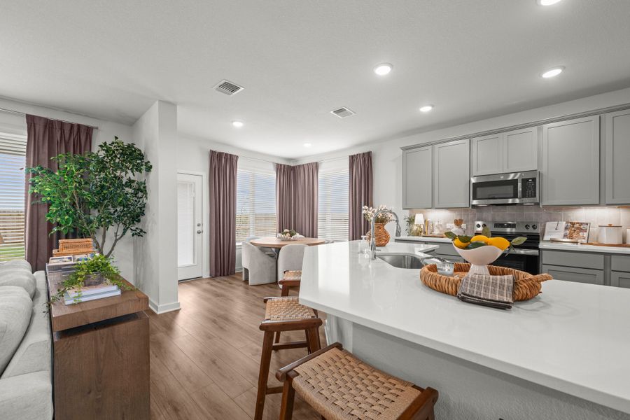 Furnished interior in a model home at Rancho San Gabriel in Georgetown (Image 24). Furnished interior in a model home at Rancho San Gabriel in Georgetown (Image 24).