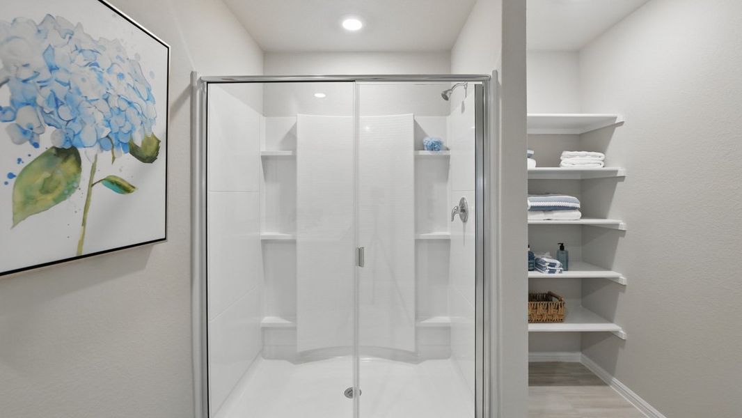 Furnished interior in a model home at Hickory Grove in Krum (Image 38).