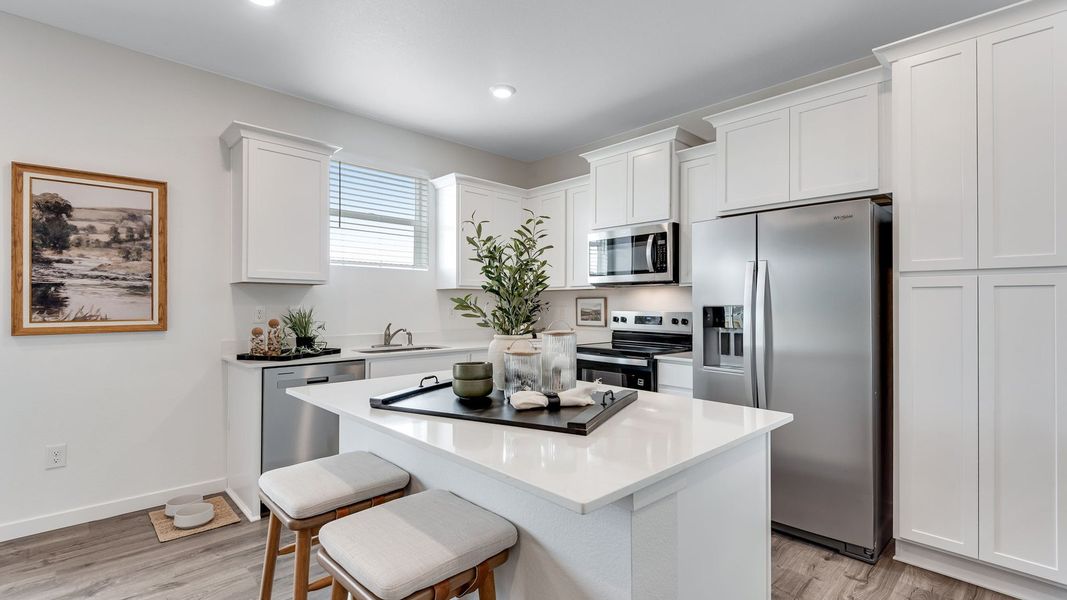 Furnished interior in a model home at The Ridge at Lorson Ranch in Colorado Springs (Image 16).