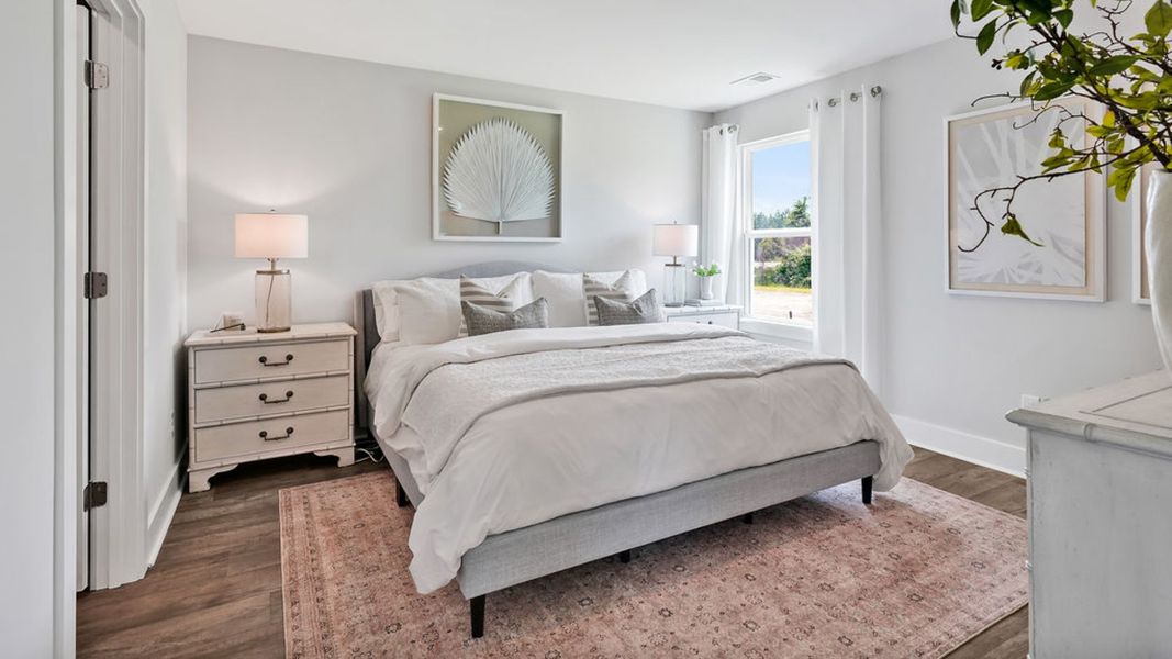 Furnished interior in a model home at Saltgrass Landing in Winnabow (Image 14).