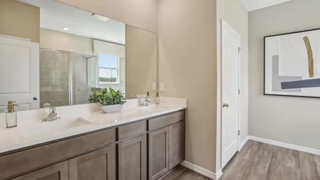 Furnished interior in a model home at Pasadena Ridge in Dade City (Image 34).
