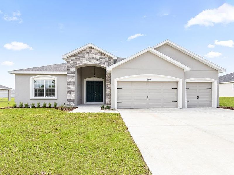 Choose from homes with a two or three-car garage - Willow II home plan