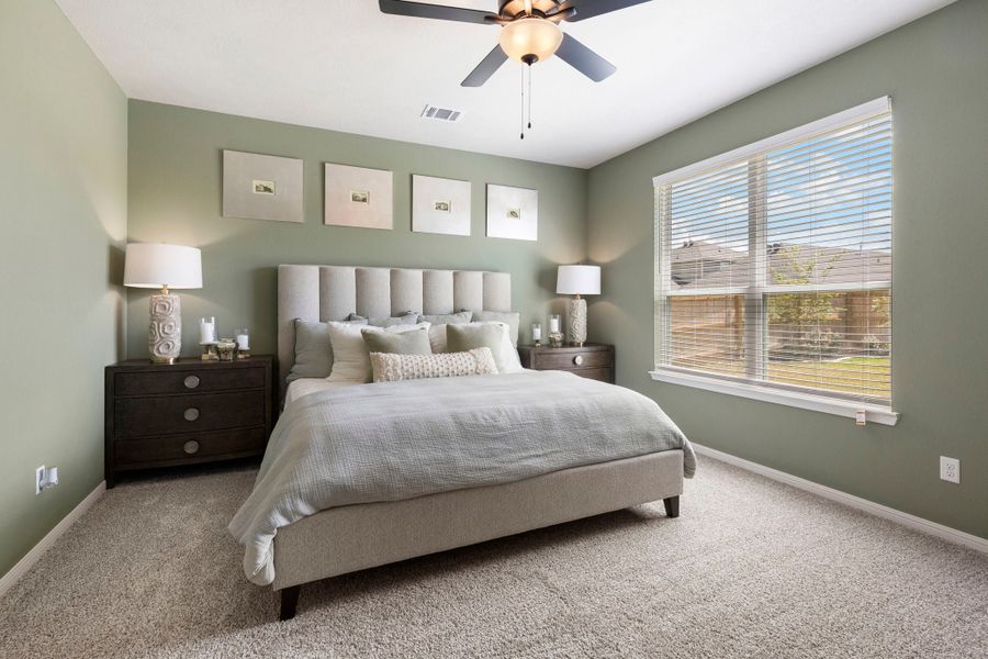 Furnished interior in a model home at Hilltop Heights in Waco (Image 7).