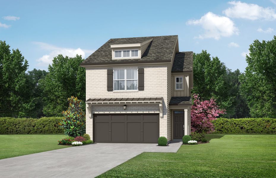 Front exterior of a home in the Thurgood Estates community, located in Snellville, GA (Image 7).