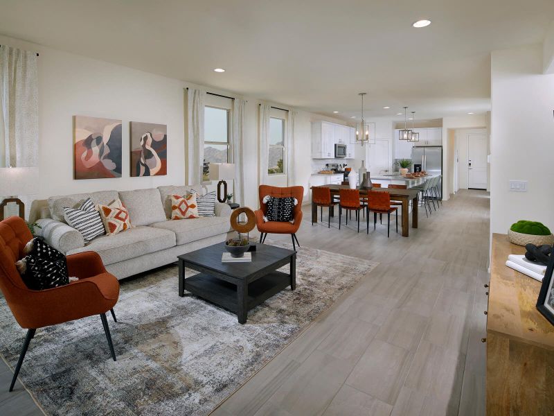 Furnished interior in a model home at Sunset Crest - Premier Series in Tucson (Image 5).