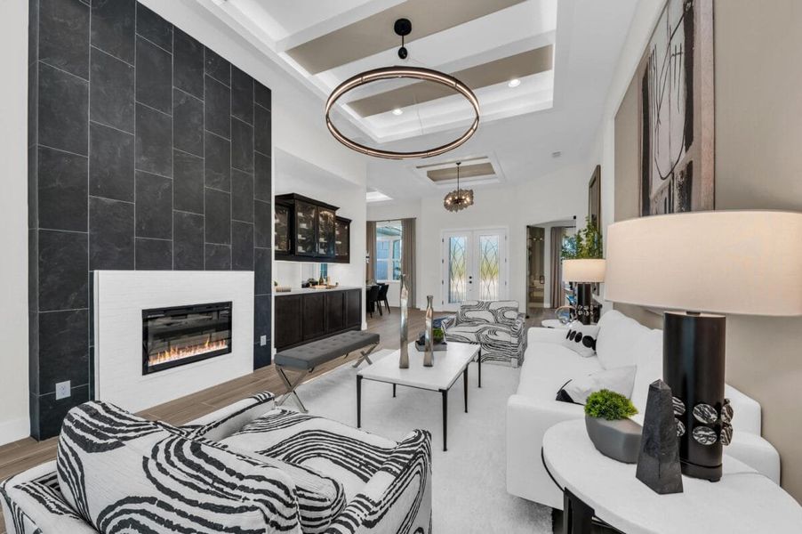 Furnished interior in a model home at Artisan at Watercolor Place in Bradenton (Image 161).