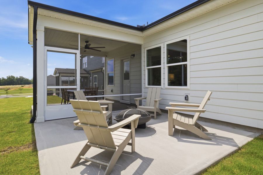 Back Patio and Screened-in Porch