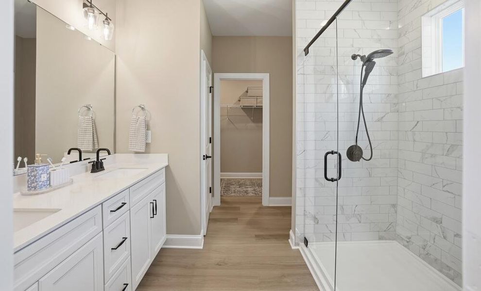 Furnished interior in a model home at Weddington in Benson (Image 20).