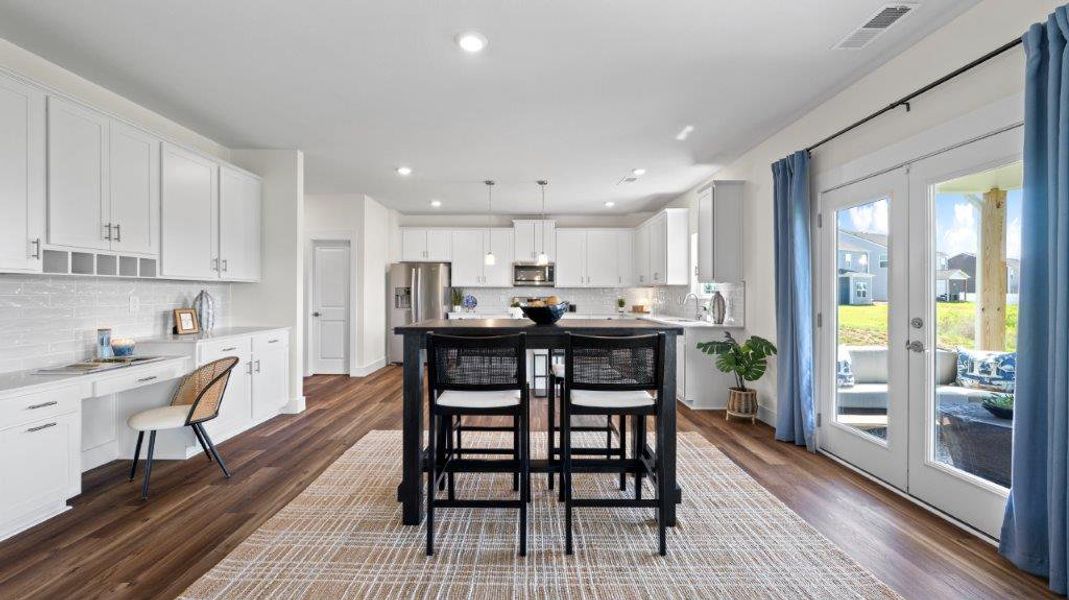 Furnished interior in a model home at Harbor Crest in Ooltewah (Image 18).