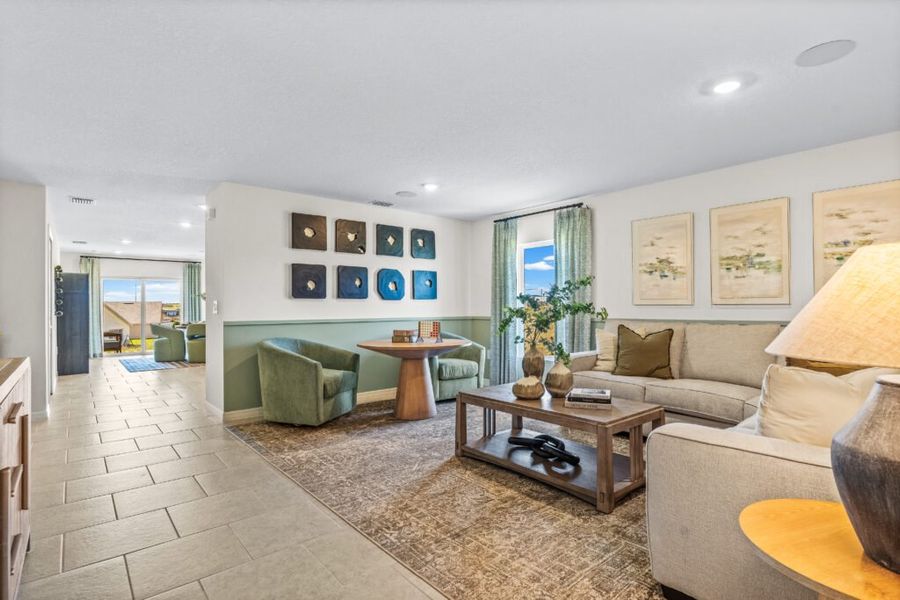 Furnished interior in a model home at Woodland Ranch Estates in Dundee (Image 6).
